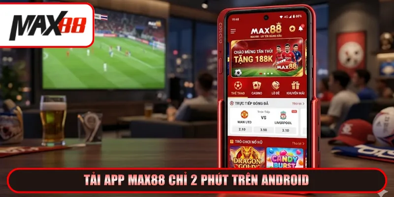 Tải app Max88 chỉ 2 phút trên Android